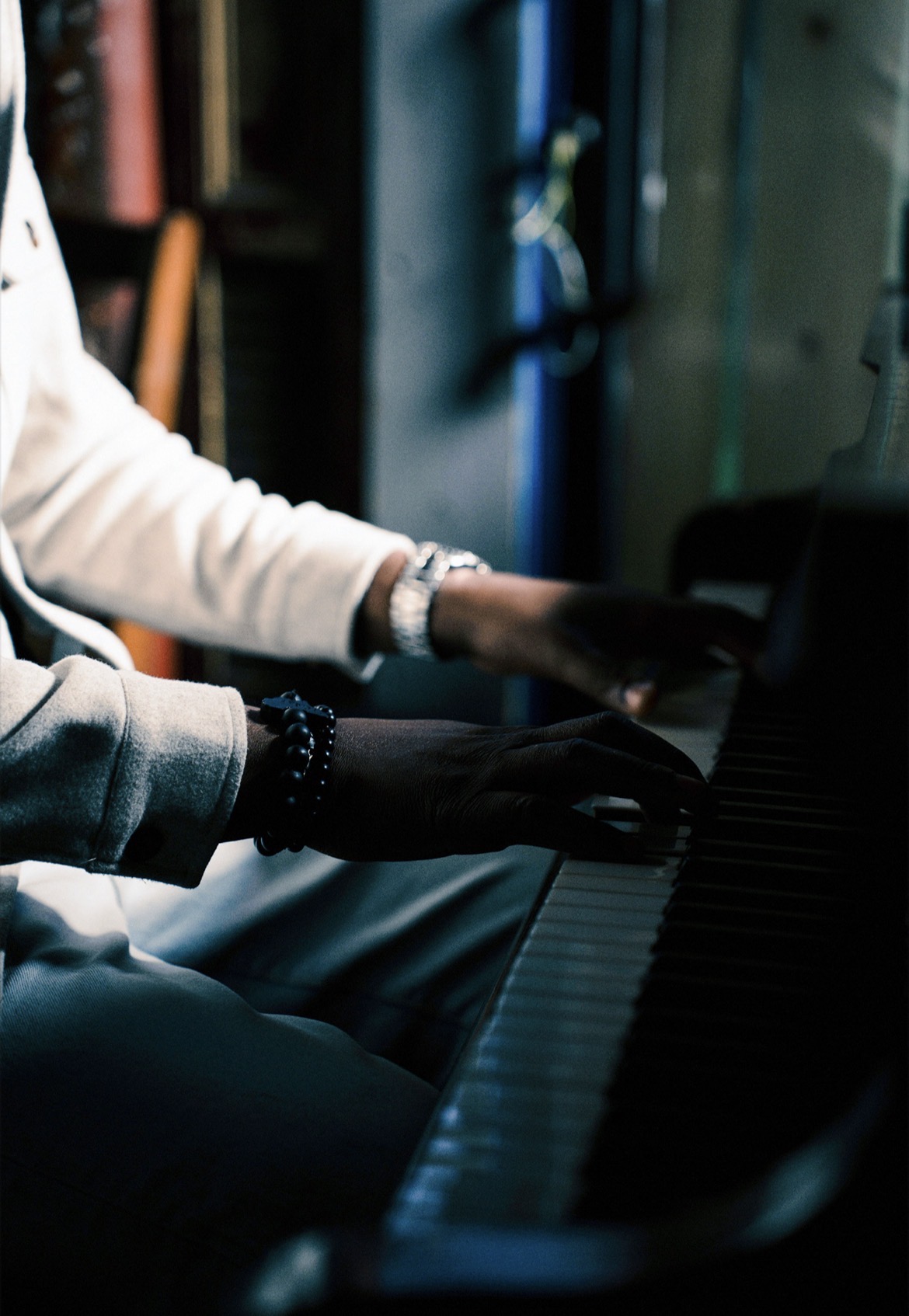 Hands at the keys